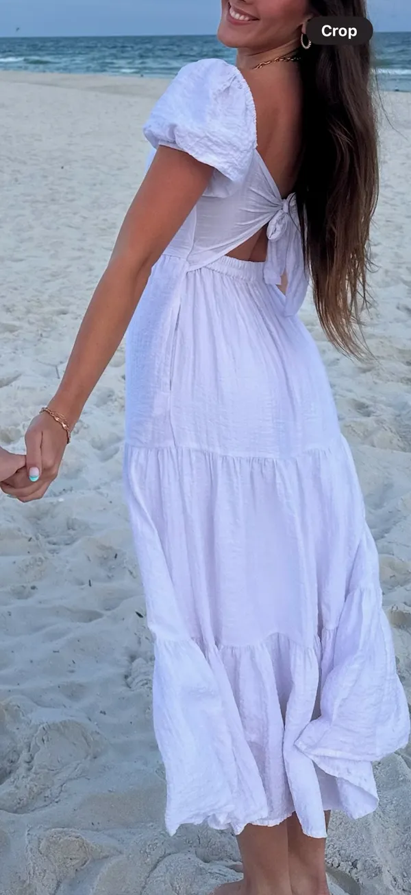 White Maxi Jessica Simpson Dress - Image 2