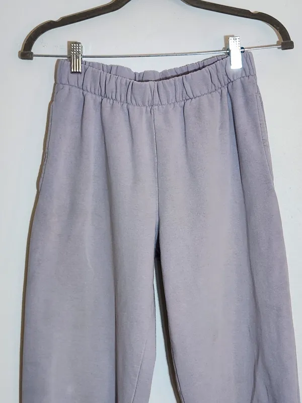 John Galt Light Purple-Gray Sweatpants One Size Flaw - Image 2