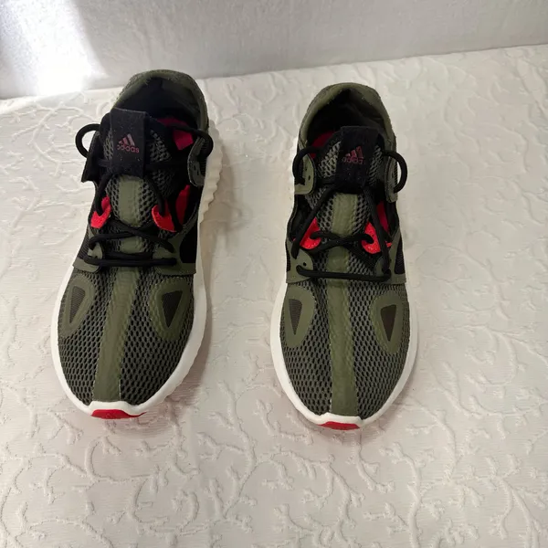 Adidas Snickers Size 6.5 Women's Running Shoes Run Lux Clima Army Green Comfy - Image 12