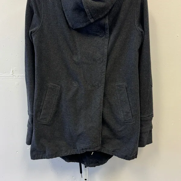 Lululemon Gratitude Wrap Heathered Inkwell Cardigan‎ Shawl Collar Size 6 - Image 9