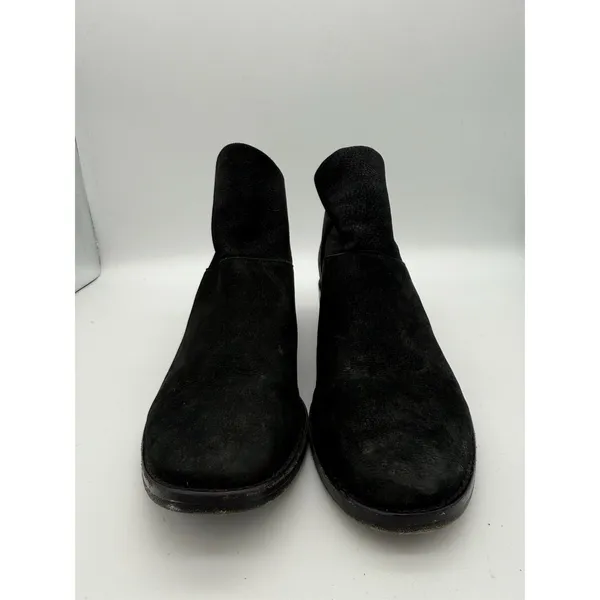 Eileen Fisher Vero Cuoio Suede Booties 6 Concert 1.5" Heel Minimal Work Travel - Image 2