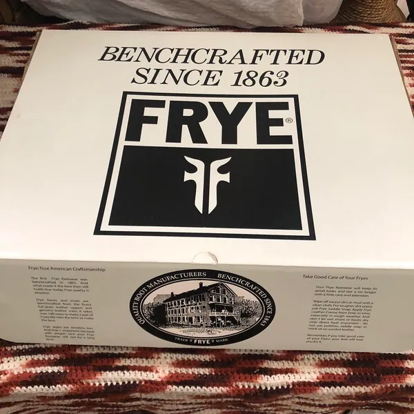FRYE Jayden Button Tall Knee High Black Leather Campus Equestrian Riding Boots Western Cowboy-Size 7 Comes with box - Image 3
