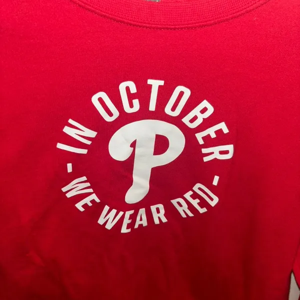 Philadelphia Phillies red October crewneck - Image 2