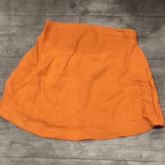 Ecote burnt orange short pull on skirt - Image 2