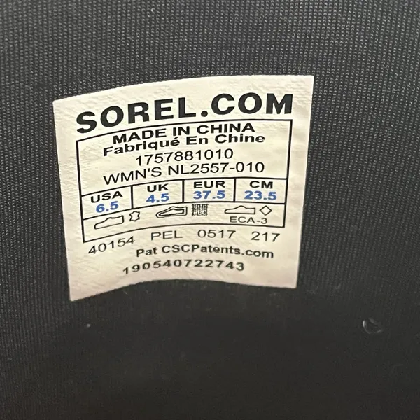 Sorel Slimpack II Lace Tall Waterproof Leather Winter Boots Black NL2557-010 6.5 - Image 12