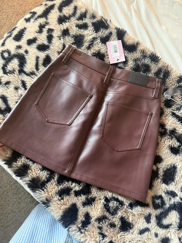 Pistola Leather Skirt Mini - Image 6