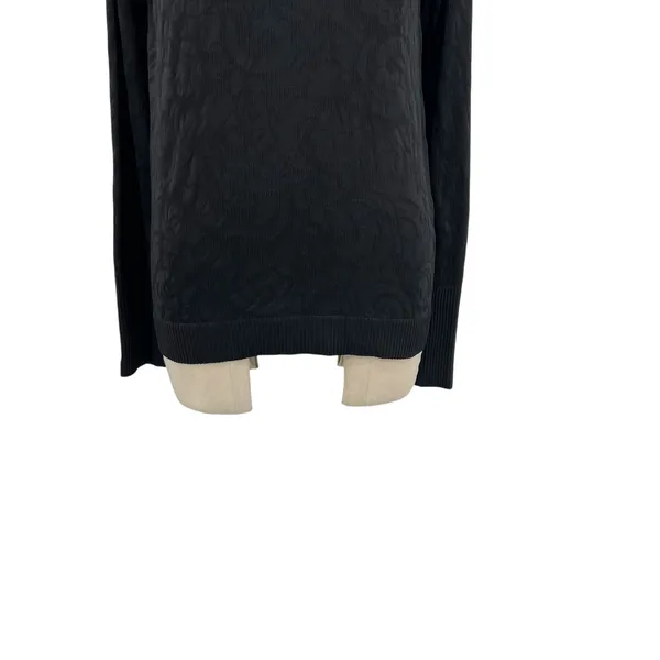 Lululemon Rest Less Pullover Long Sleeve Textured‎ Black Size 10 - Image 4