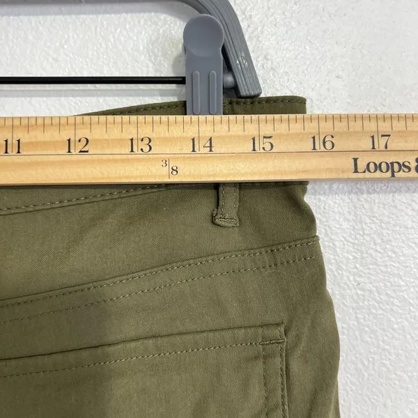 Prana Meme Cargo‎ Pants Womens Size 6 Green Olive Outdoors Hiking Climbing - Image 5