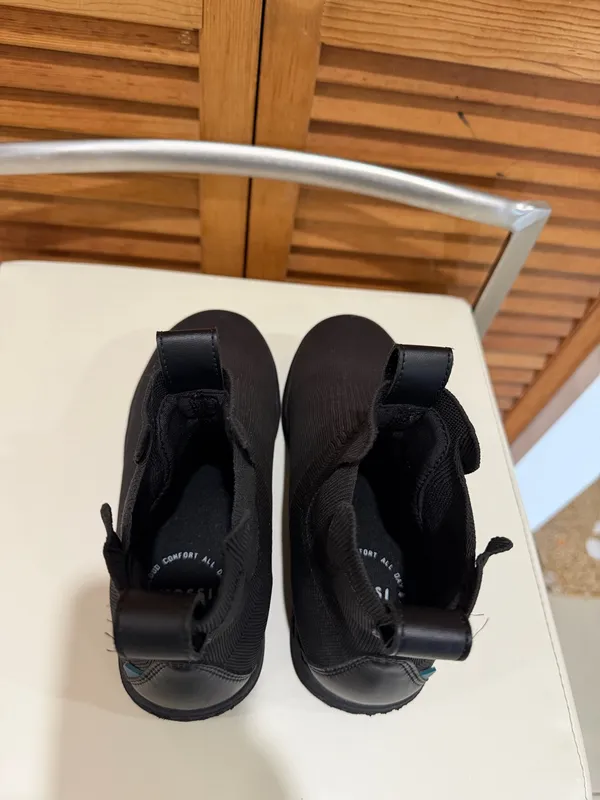 Vessi Weekend Chelsea Boots Waterproof Black Knit Slip On Sneaker Shoes W6 - Image 18