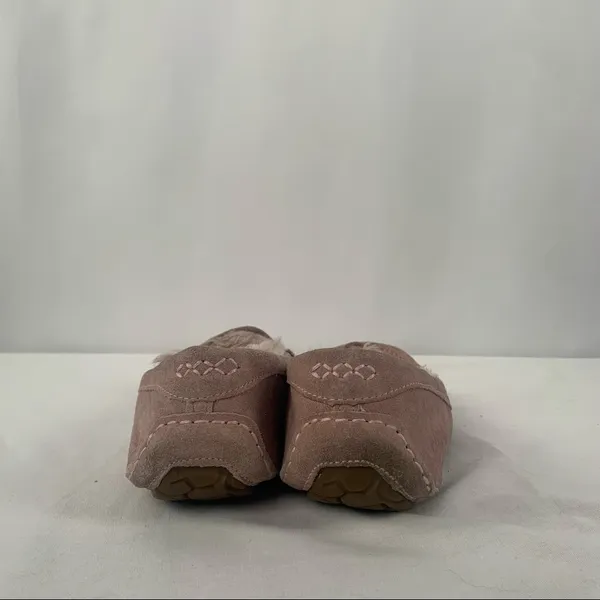Ugg Ansley Suede Sherpa‎ Lined Slipper in Pink Size 8 - Image 4