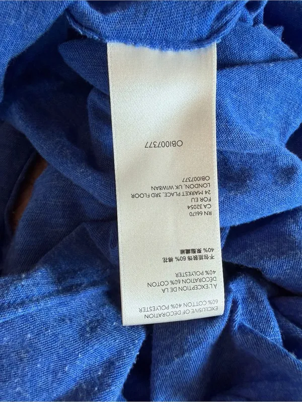 We The Free Blue Long‎ Sleeve Scoop Neck Snap Sleeve Tee XS - Image 6