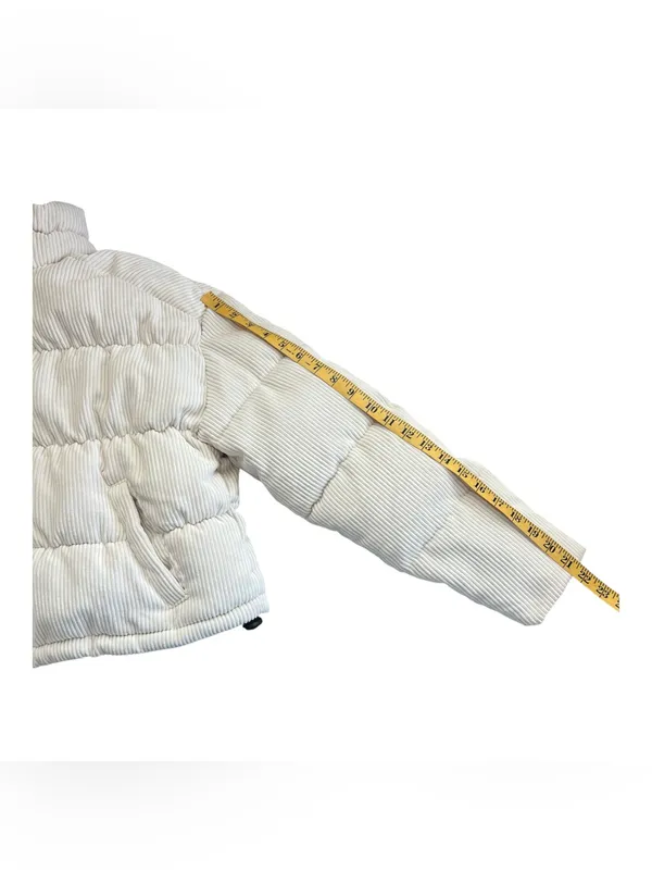 Hollister Cream Corduroy Puffer Jacket - Image 5