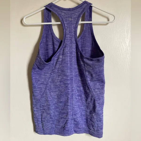 *Lululemon Athletica Heather Purple Racerback Athletic Tank Top #Gy - Image 6