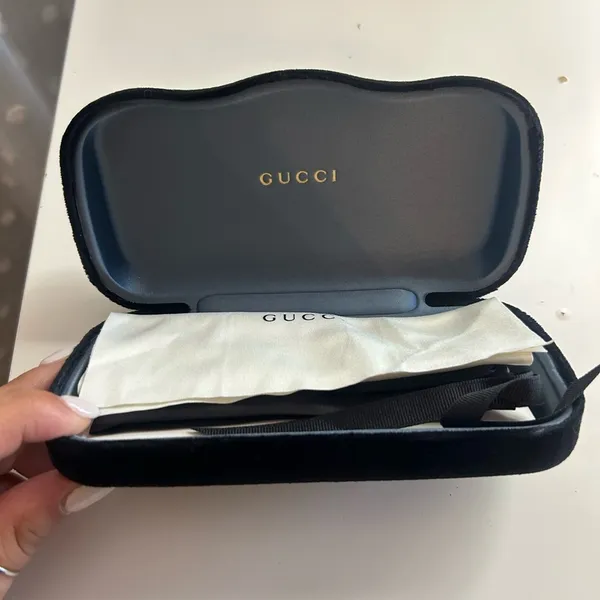 Gucci Black Velvet Eyewear Case - Image 3
