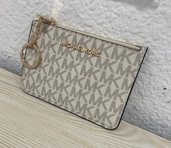 Michael Kors Vanilla Key Chain Wallet - Image 3