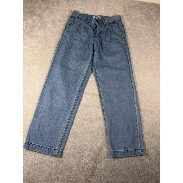 Wrangler Barbie Straight Leg Jeans Womens‎ 3 High Rise Denim Workwear Pleated - Image 2