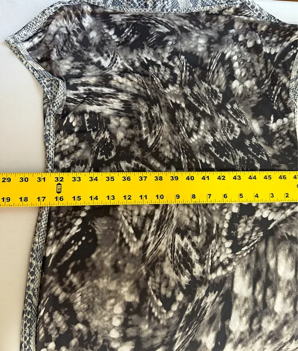 Vintage Women's Dress Reversible Size M Animal Print Lightweight Sleeveless - Image 10
