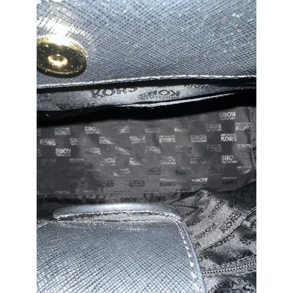 Michael Kors Black Saffiano‎ Leather East West Tote Bag Handbag Large - Image 10