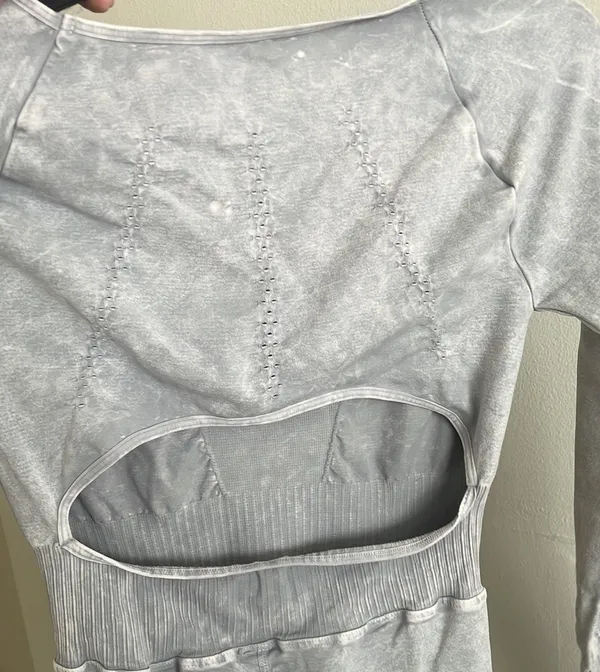 Free People Movement New Good Karma Onesie Ice Grey size XS/S - Image 8
