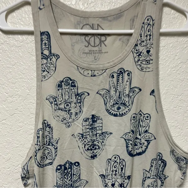 3/$15 LAST CHANCE! CHASER Hamsa Hand of Fatima Graphic Tank Top - Image 8