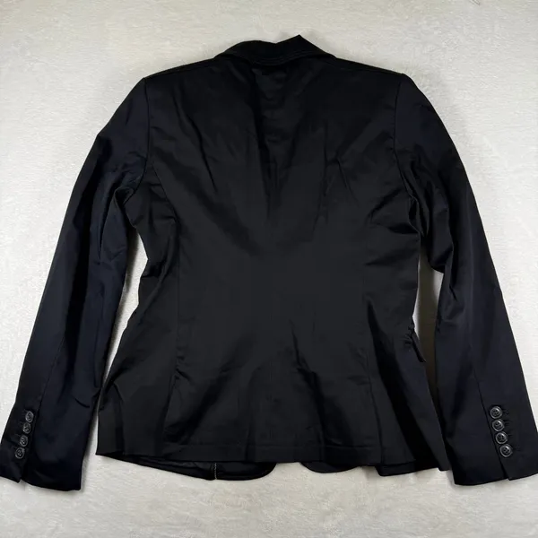 MNG Suit Mango Womens Black Two Button Tailored Blazer Jacket Size 12 568904 - Image 13