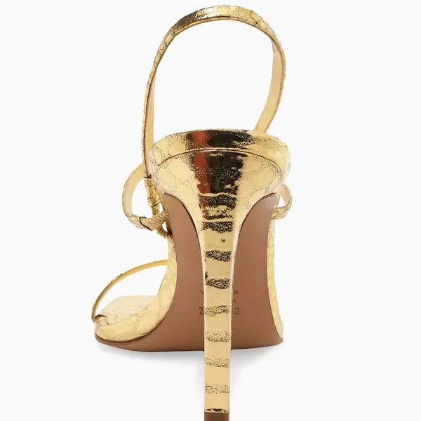 SCHUTZ Women's Heloise High Square Toe High Heel Sandal, size 9.5 - Image 5