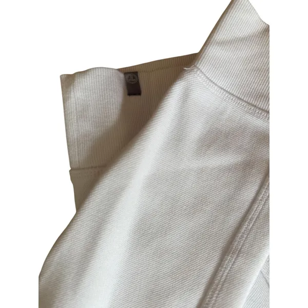 T by Talbots White Mock Neck Pullover | Small - Image 5