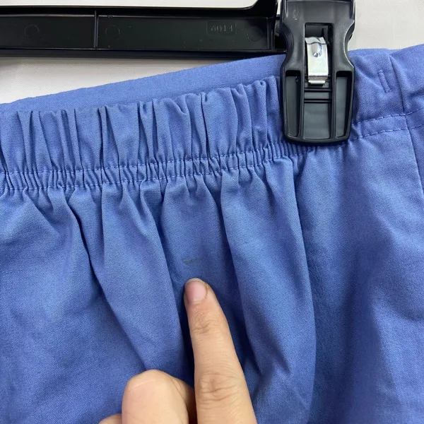 Women's blue pull on stretch relaxed straight leg deep‎ pocket scrub bottoms XXL - Image 5