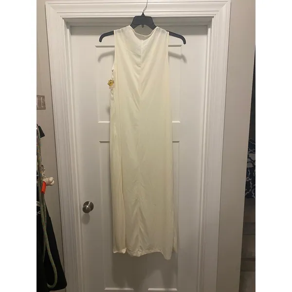 New Vintage 80's Long Lightweight Sleeveless Nightgown House Lingerie Coquette - Image 5