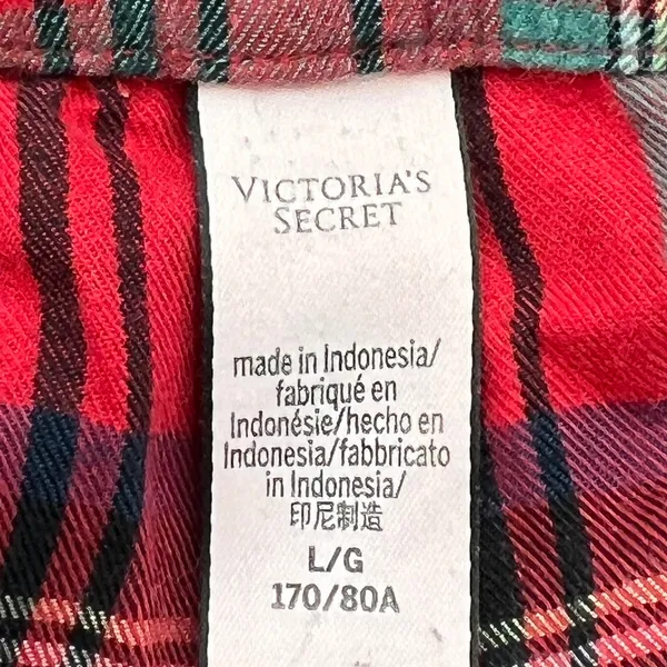 Victoria’s Secret Dream Plaid Pajama Pant Set Red - Image 5