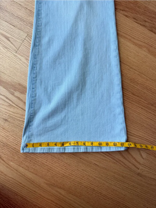 FRAME Le Palazzo High Rise Wide Leg Jeans Light Wash Size 31 NWT $288 - Image 14