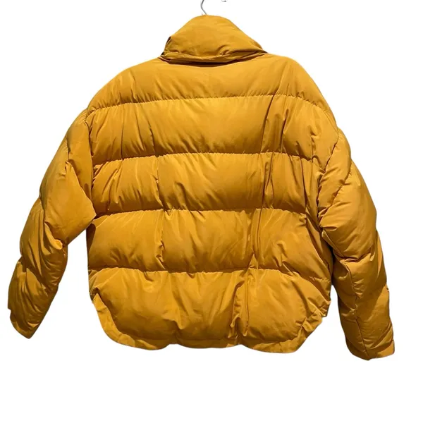 Kendall Kylie Puffer Jacket Mustard Yellow Women Size Medium Large - Image 7