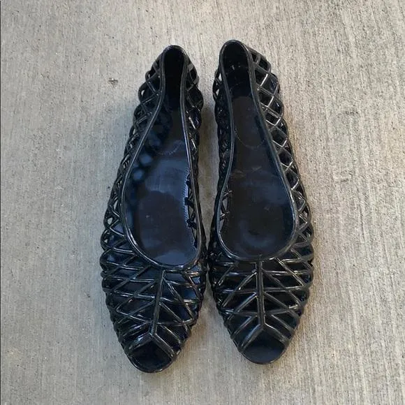 American Apparel Lattice jelly sandal black NEW! - Image 2