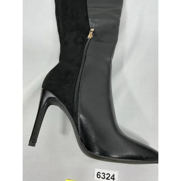 Womans Otk Boots Size 7.5 Black Pointed Toe 1/4 Zip Stiletto NWOT - Image 3