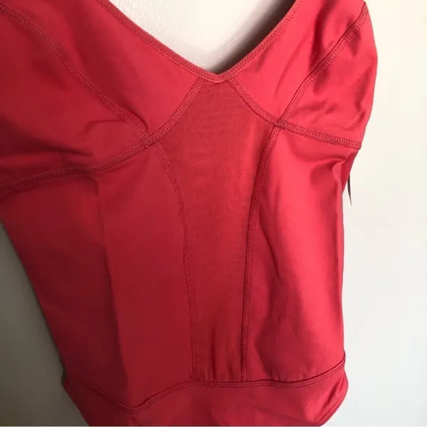 Free People Heart of Gold Leotard Strawberry New Small - Image 2