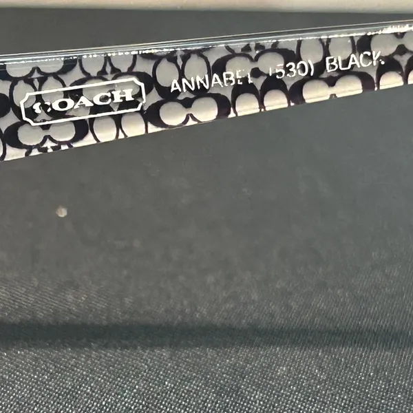 Coach Black Patterned Eyeglasses - Image 4