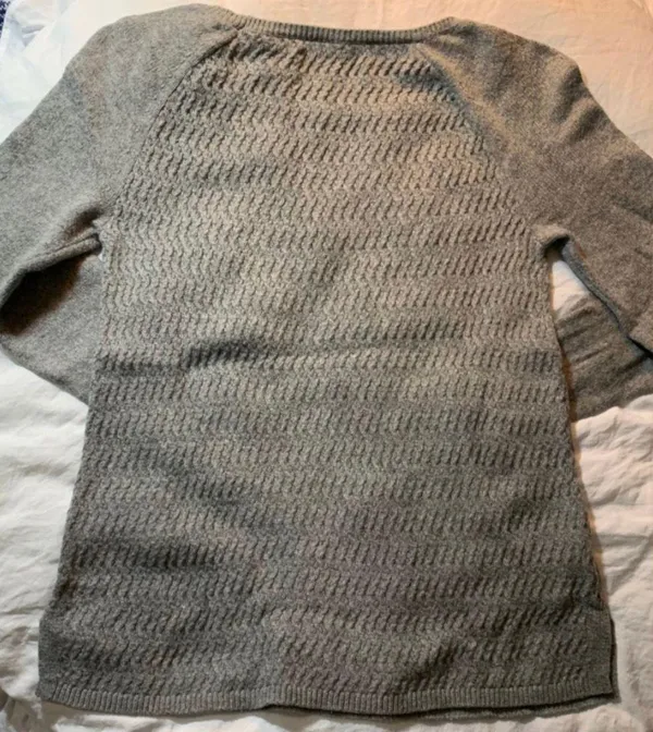 Loft Gray Knit Sweater - Image 2