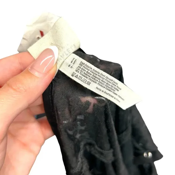 Free People Intimately Black‎ Burnout Velvet Slip Dress Size XS - Image 9