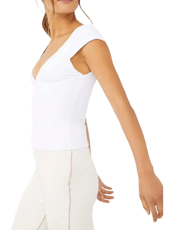 Free People Intimately Duo Corset Cami Top Ivory L - Image 8