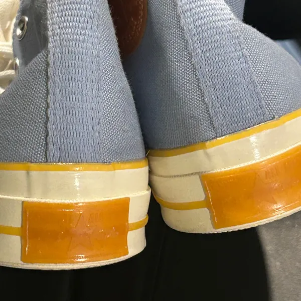 Converse Chuck 70 Pop Toe High Top sneakers in the Indigo Fog colorway. Size 10 - Image 8