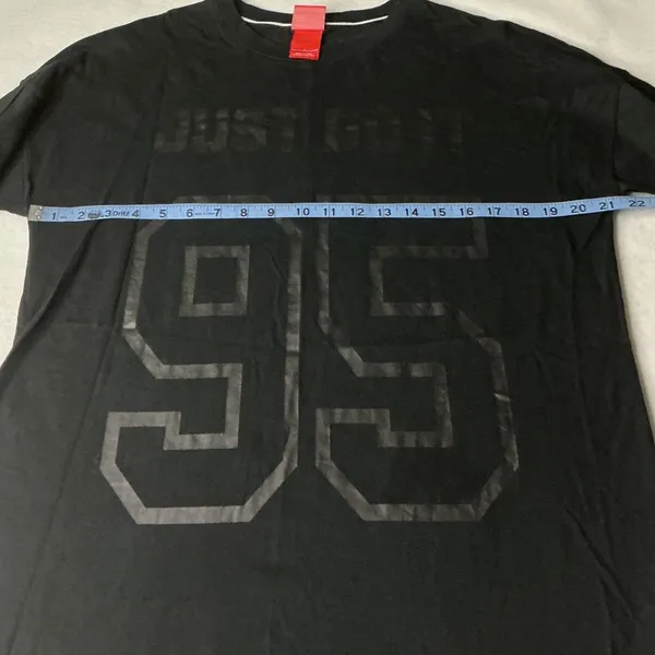 Nike Sportswear Just Do‎ It 95 Graphic 3/4 Sleeve T-Shirt Black Women Large - Image 4