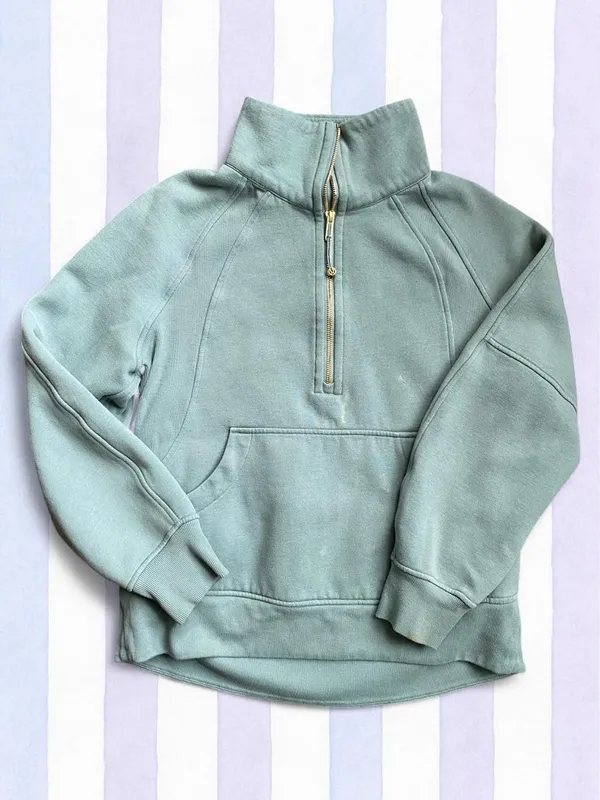 Lululemon Sage Green Funnel Neck Scuba Pullover Size XS/S - Image 4