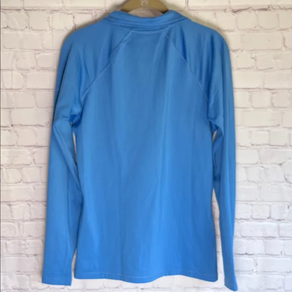 Nike Women's Sky Blue Long Sleeve‎ Athletic Sweatshirt Woman’s Size Large - Image 3