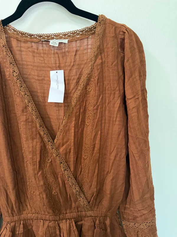 Nwt American Eagle Bohemian Tiered Western Dress - Image 8