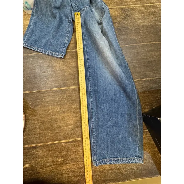Veronica‎ Beard Crosbie High Waist Crop Wide Leg Jeans in Juno Blue Size 28/6 - Image 7
