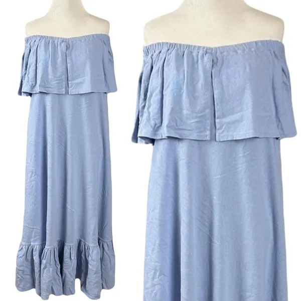 Free People Lynne Midi Dress in Lavender Luster Periwinkle Small NWT Beach Boho - Image 10