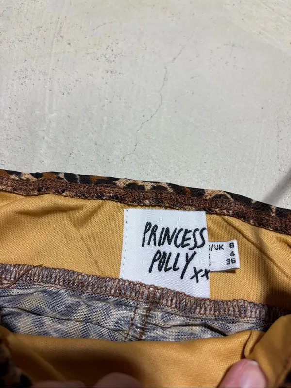 Princess Polly Leopard Print Ruched Cami Top - Brown 4 - Image 2