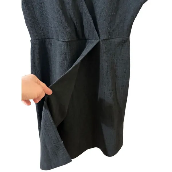 Madewell Cross-Front Flutter-Sleeve Mini Dress in Dark Nightfall Sz M‎ - Image 9