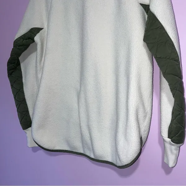 Abercrombie & Fitch Asymmetrical Half Snap Fleece Pullover Women S Gorpcore - Image 9