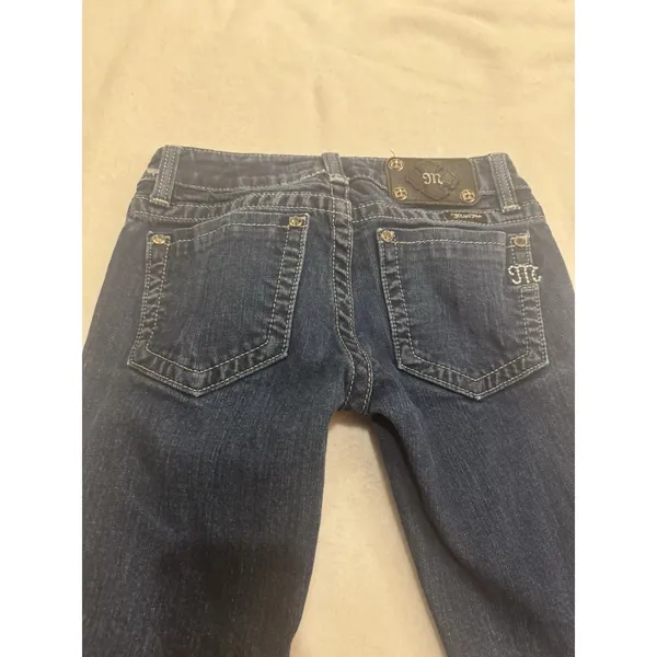 MISS ME Denim Women's JS5151SR SKINNY Low Rise Skinny Blue Jeans Size 26 - Image 3